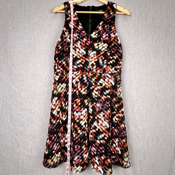 Mossimo Knee-Length Sleeveless Color Pop Eyelet Dress L Cocktail Party Holiday - Picture 7 of 12